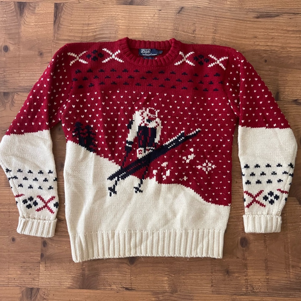 Vintage 80’s Polo Ralph Lauren Ski Knit Sweater